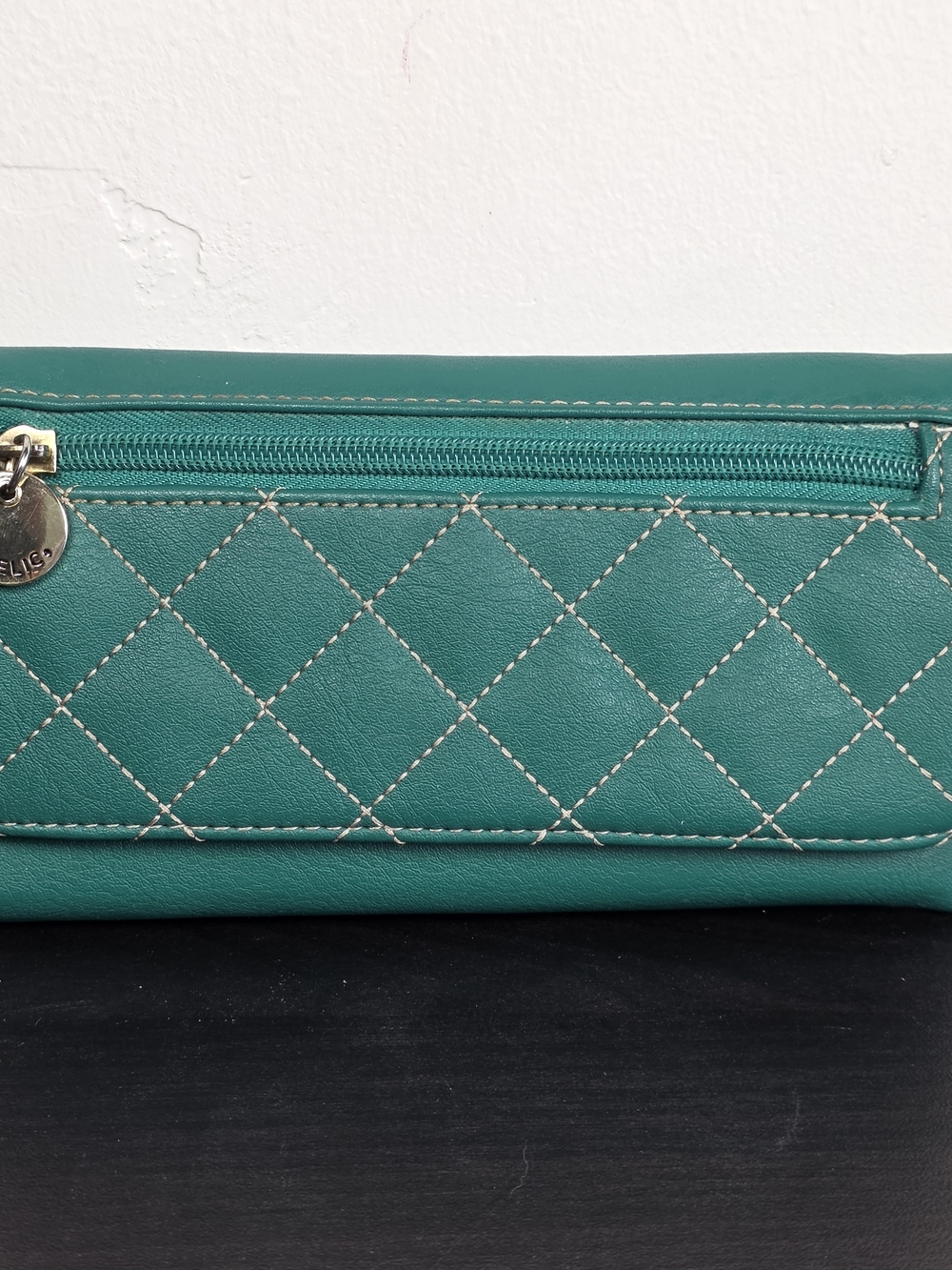 Relic Teal Quilted Zip Wallet Clutch